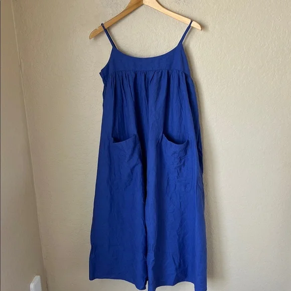 NWT Madewell linen blend periwinkle dress - Picture 2 of 9